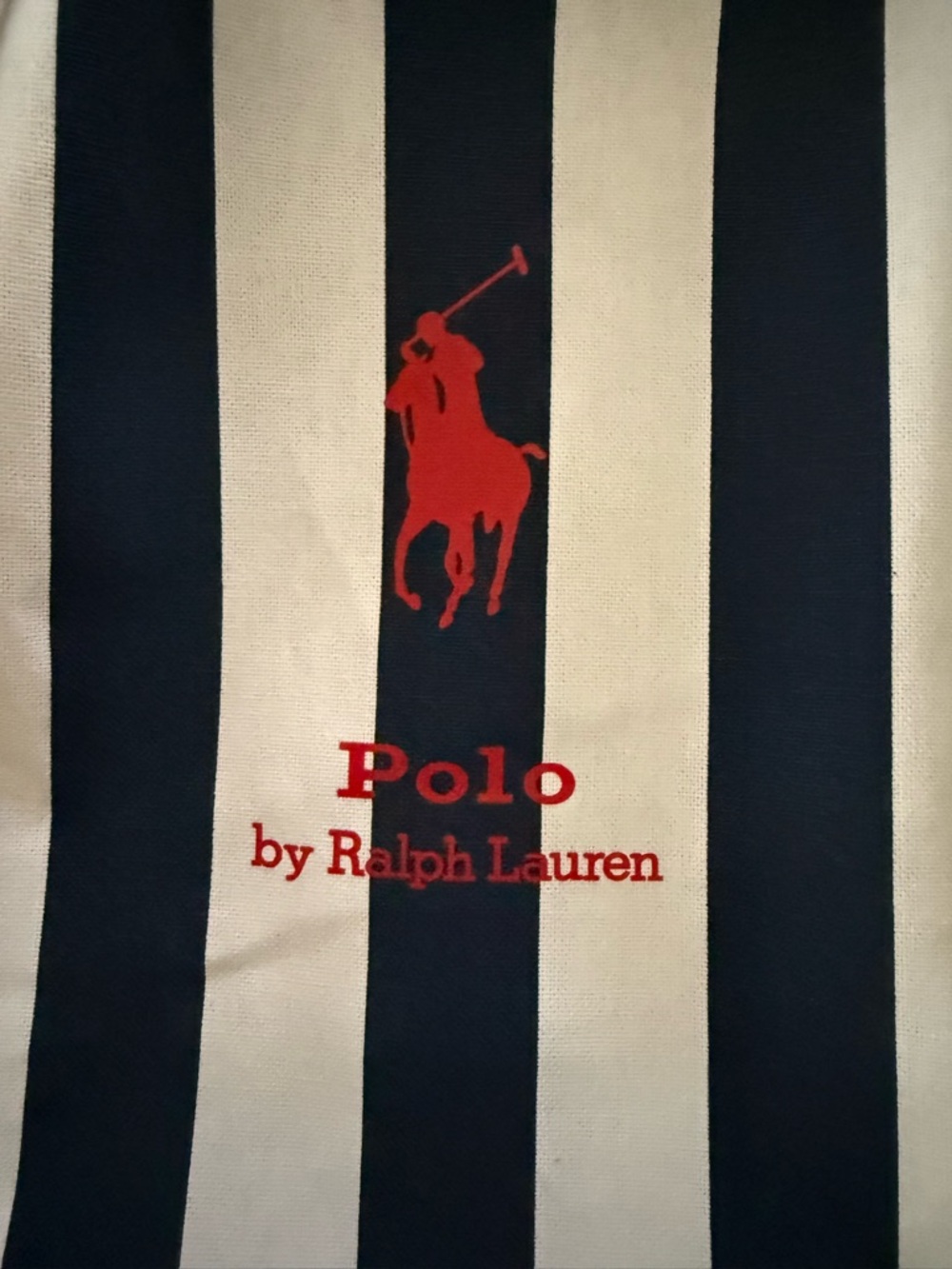 Polo Ralph Lauren Striped Drawstring Dust Bag / Storage Bag - Picture 7 of 7